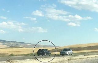 Ters yönde giden araç sürücüsünün rahatlığı...