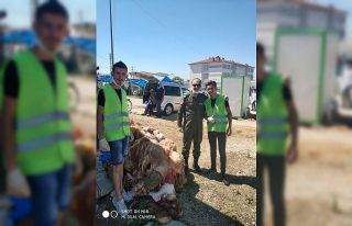 THK Lüleburgaz Şubesi, Kurban bayramında deri topladı