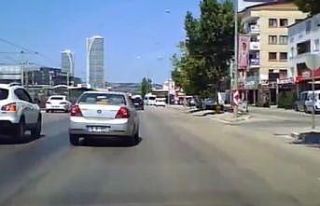 Trafikte makasa ağır ceza... O anlar kamerada