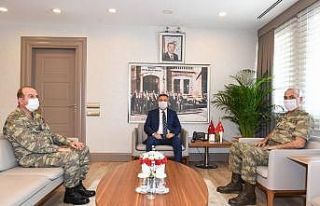 Tümgenerallerden Vali Elban’a ziyaret
