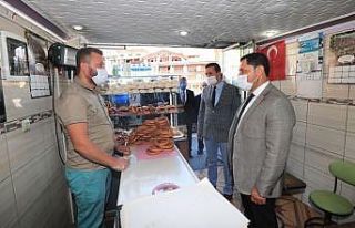 Vali Masatlı, korona virüs denetimlerine katıldı