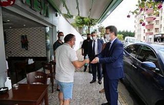 Vali Ünlü, Covıd-19 denetimini sürdürüyor