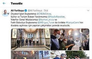 Vali Yerlikaya, Kariye Camii’nin ibadete açılması...