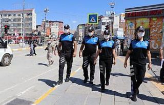 Van polisinden korona virüs denetimi