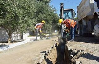Yeni Şakran’da doğalgaz çalışmaları devam...