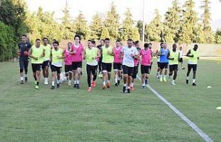 Yeşil-siyahlı takımda antrenman çalışmaları...