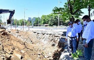 Yeşilyurt Belediyesi yeni hizmet binasının kazı...