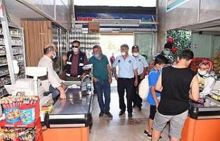 Zabıta ekiplerinden berber ve market denetimi