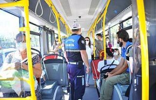 Zabıtadan korona virüs denetimi: Fazla yolcu alan...