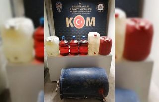 116 litre sahte alkol ele geçirildi