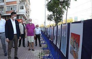 1 Eylül Dünya Barış Günü, Kartal’da karikatür...