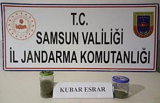 20 gram toz esrar maddesi ele geçirildi