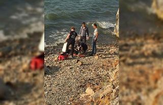 26 metre yüksekliğindeki kayalıklardan aşağı...