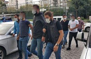 5 ayrı olaydan gözaltına alınan 3 kişi adliyeye...