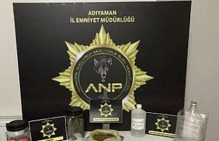 Adıyaman’da, bonzainin ham maddesi ele geçirildi
