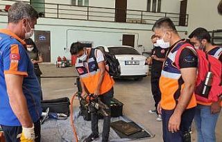 AFAD gönüllülerine hafif arama kurtarma eğitimi...