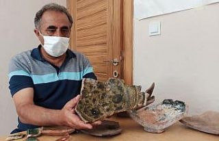 Ahlat İç kale kazısında 5 bin 200 yıllık seramikler...