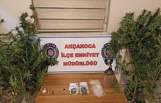 Akçakoca’da uyuşturucu operasyonu
