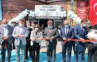 Aksaray’ın ilk millet kıraathanesi açıldı