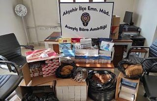 Akşehir’de kaçak tütün ve sigara operasyonu