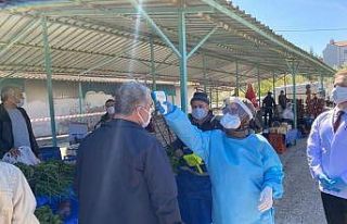 Altıntaş pazarı kapatıldı