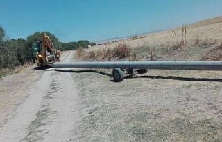 Altıntaş Zafer OSB’de enerji nakil hattı çalışmaları...