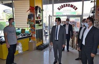 Altınyayla’da ilçe protokolünden Covid-19 denetimi