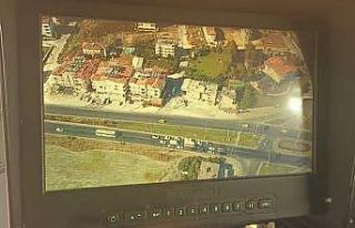 Antalya trafiği havadan helikopter ve drone ile denetlendi