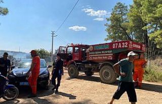 Antalya’da kırsal alanda çıkan yangın söndürüldü