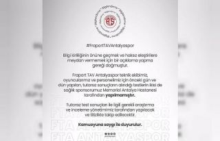 Antalyaspor’dan açıklama: “İnceleme yapılacaktır”