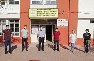 Arguvan’da sınav için pandemi önlemi alındı