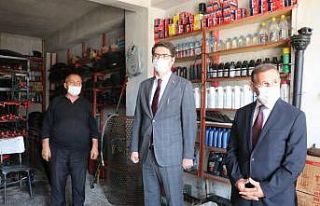 Aşkale’de Covid-19 denetimleri devam ediyor