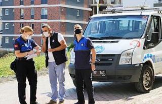 Atakum zabıtasından korona virüslü vatandaşlara...