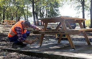 Atakum’da piknik alanlarına kent mobilyası