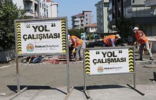 Atakum’da sokaklara 2 milyon kilitli parke