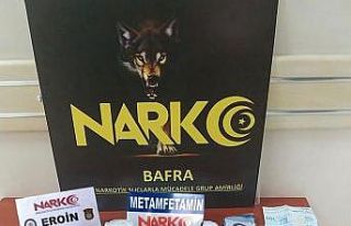 Bafra’da eroin ve metamfetamin maddesi ele geçirdi