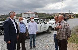 Bafra’da sathi kaplama çalışması