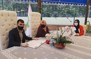 Bağlar belediyesi pandemi tedbirlerini alarak nikah...