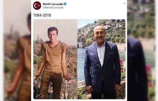 Bakan Çavuşoğlu’ndan 1984-2018 paylaşımı