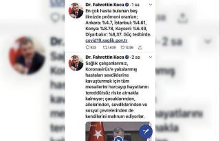 Bakan Koca Kayseri’deki tehlikeyi açıkladı