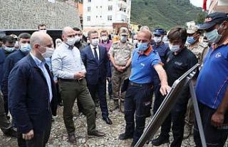Bakanlar Soylu ve Karaismailoğlu, Çaldağ Beldesinde...