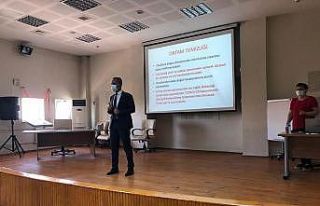 Bakım personeline koronadan korunma yolları eğitimi...