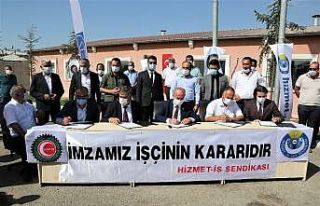 Başkan Akman işçinin hakkını işçiye teslim...