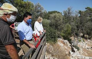 Başkan Aras’tan Pedasa Antik Kenti’ne ziyaret