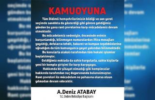 Başkan Atabay, suç duyurusunda bulundu