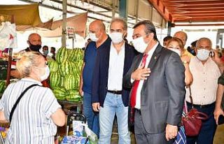 Başkan Çetin, pazar denetiminde