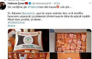 Başkan Çınar’ın ‘81 il’de 81 okula kayısı’...