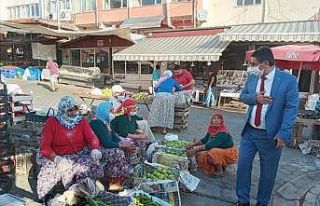 Başkan İnal’dan pazar ziyareti