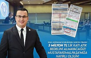 Başkan Kanar: "3 milyon liralık katı atık...