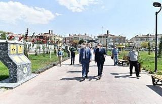 Başkan Köse yeni parkta incelemelerde bulundu